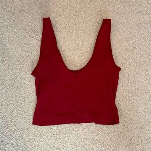 Women's Red Crop Top